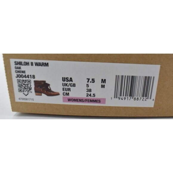 Merrell Womens Size 7.5 Shiloh II Warm Oak Leather Lace Up Boots Shoes - Picture 11 of 11